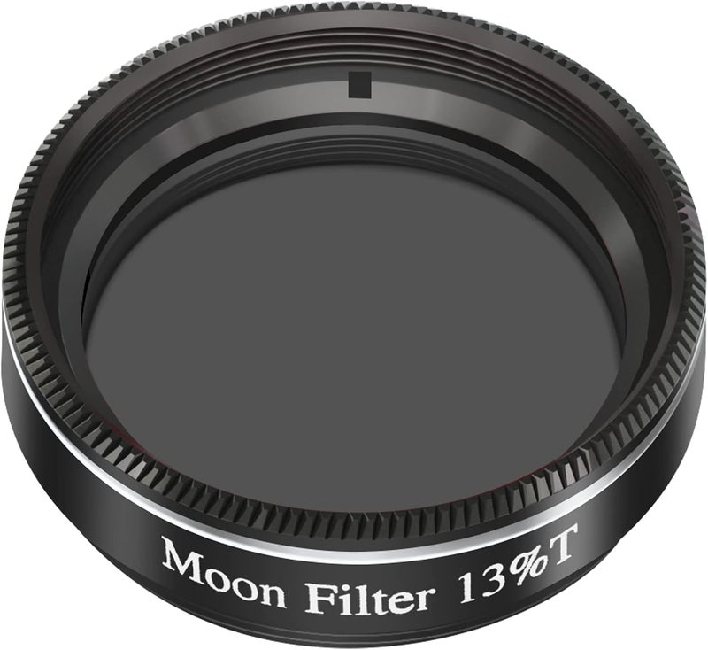 WEOOEN 1.25" Moon Filter for Telescope – ND96 Neutral Density, 13% Transmission, Reduces Lunar Glare - Image 1